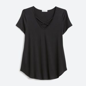 Emory black knit top